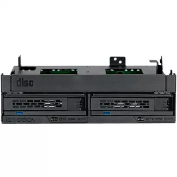 ICY Dock ExpressCage MB732SPO-B - θήκη για μονάδες αποθήκευσης - 2.5 (6,4 cm) - 13,30cm (5,25) σε 2 x 2.5 και 13,30cm (5,25) Slim Line / 13,30cm (5,