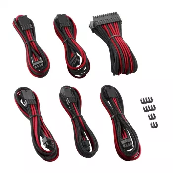 CableMod PRO ModMesh CM-PCAB-BKIT-NKKR-3PK-R σετ καλωδίων επέκτασης, μαύρο/κόκκινο