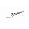 Καλώδιο δικτύου Gembird PP6U-CU-1M RJ-45 Cat6 1m γκρι