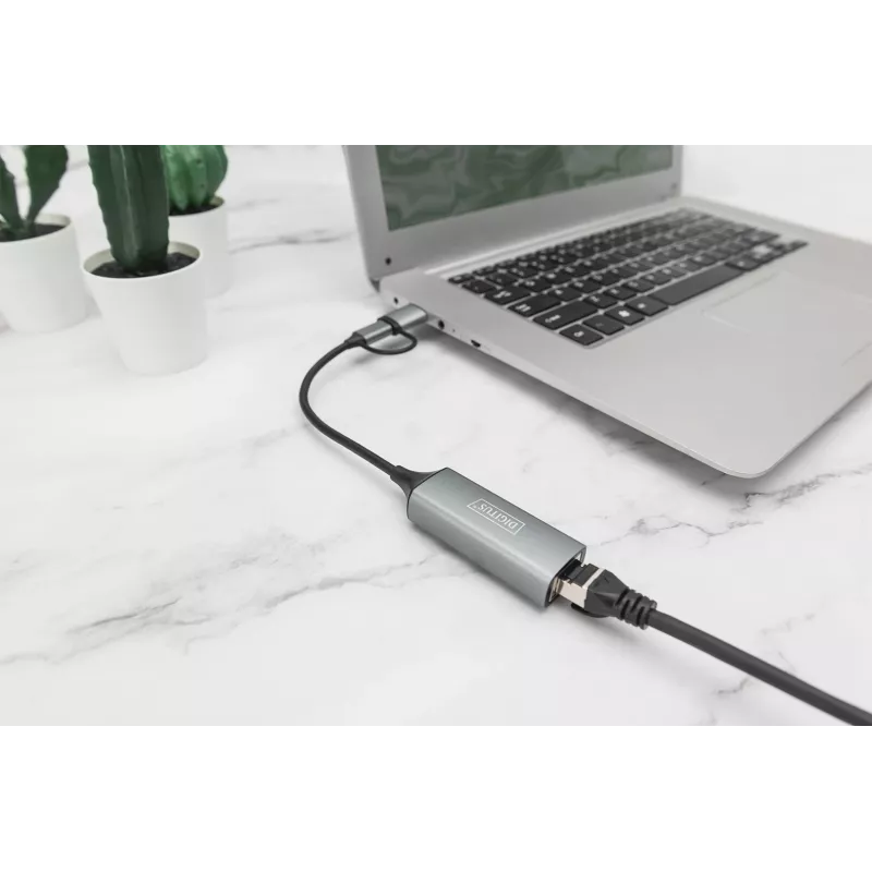Προσαρμογέας USB Type-C Gigabit Ethernet Digitus DN-3028