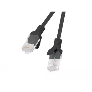 Καλώδιο δικτύου LANBERG PCU5-20CC-0150-BK RJ45 Cat.5e 1,5 m Μαύρο συσκευασία 10 τεμ.