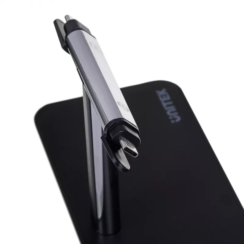 Αυτόνομος σταθμός φόρτισης UNITEK P1212A 15 W ασύρματος ABS μαύρο ασημί