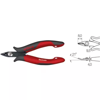 Πλαϊνός κόφτης Wiha 27388 128 mm — διαγώνιος πλαϊνός κόφτης, σκληρυμένες λεπίδες κοπής, μονωμένες λαβές