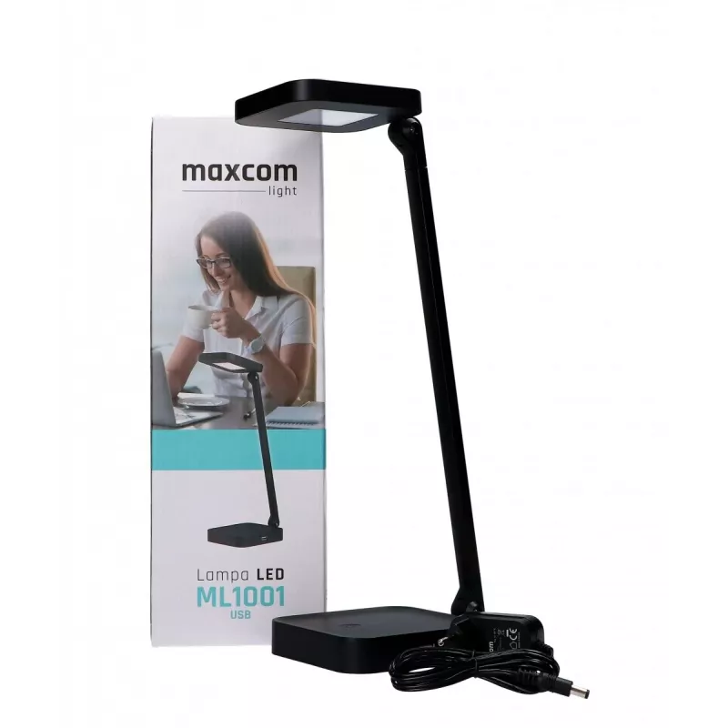 Επιτραπέζιο φωτιστικό USB MaxCom ML1001 SMD LED Μαύρο