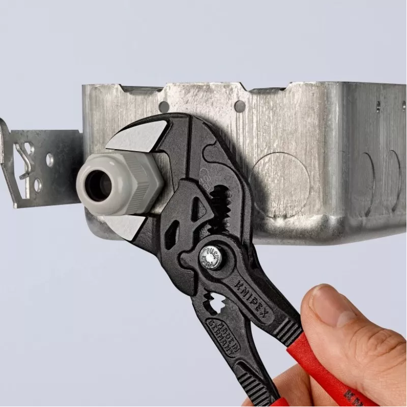 Knipex 86 01 180 γερμανικό κλειδί τύπου πένσας, 180 mm, μέγ. άνοιγμα 40 mm, ρυθμιζόμενο σε 15 θέσεις, κόκκινο