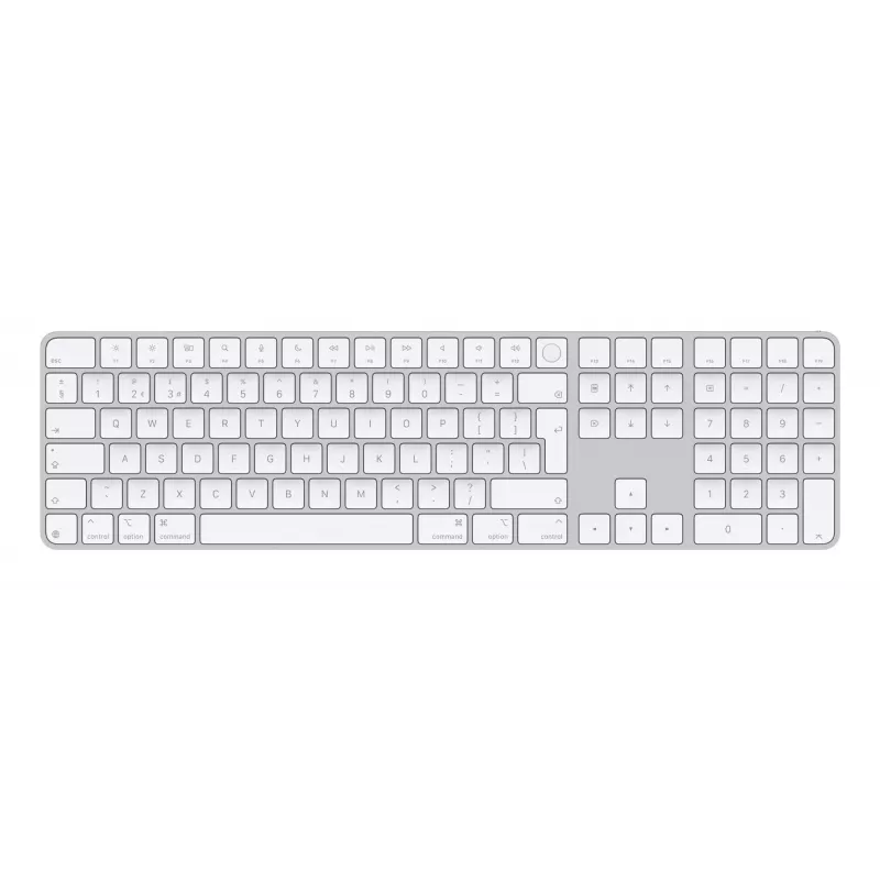 Apple Magic Keyboard με Touch ID και αριθμητικό πληκτρολόγιο, UK English, Λευκό (MXK73B/A)