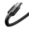 Baseus Cafule Καλώδιο Micro-USB 2.4A 1m (γκρι/μαύρο)