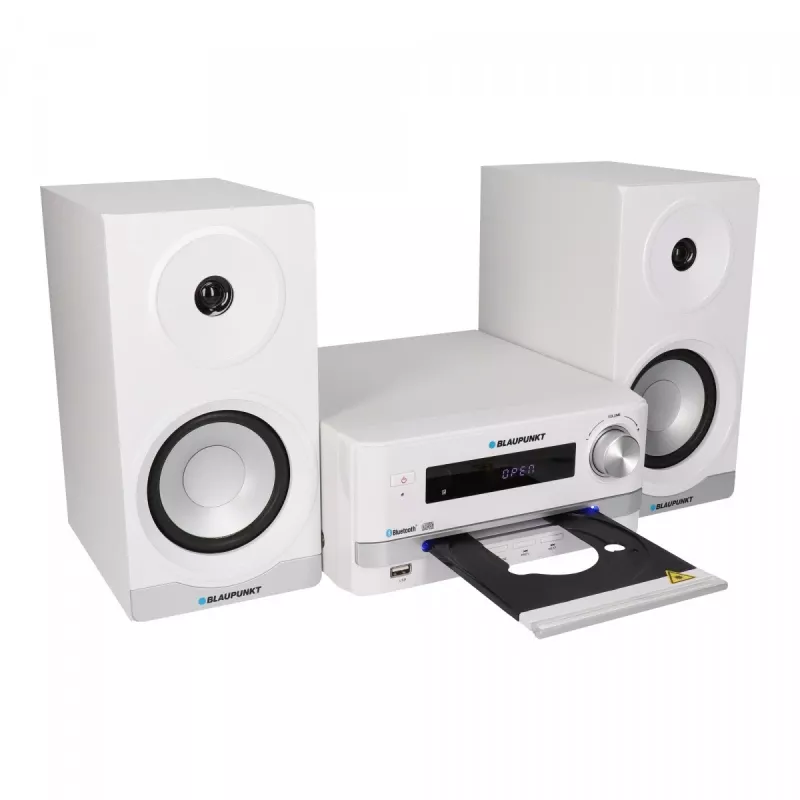 Home Audio μικροσύστημα BLAUPUNKT MS16BT 15 W, CD/USB/MP3, Bluetooth, FM RDS, λευκό