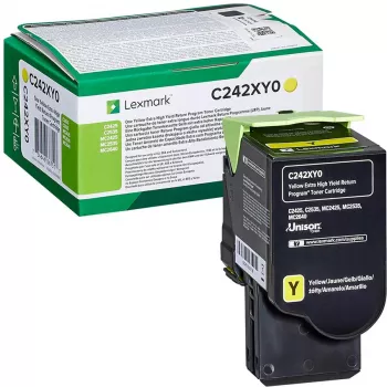 Κασέτα τόνερ Lexmark C242XY0 3000 σελίδες κίτρινο