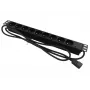 Πολύπριζο επέκτασης Alantec PZ09U 1.8m 9 υποδοχές AC εσωτερικού χώρου μαύρο