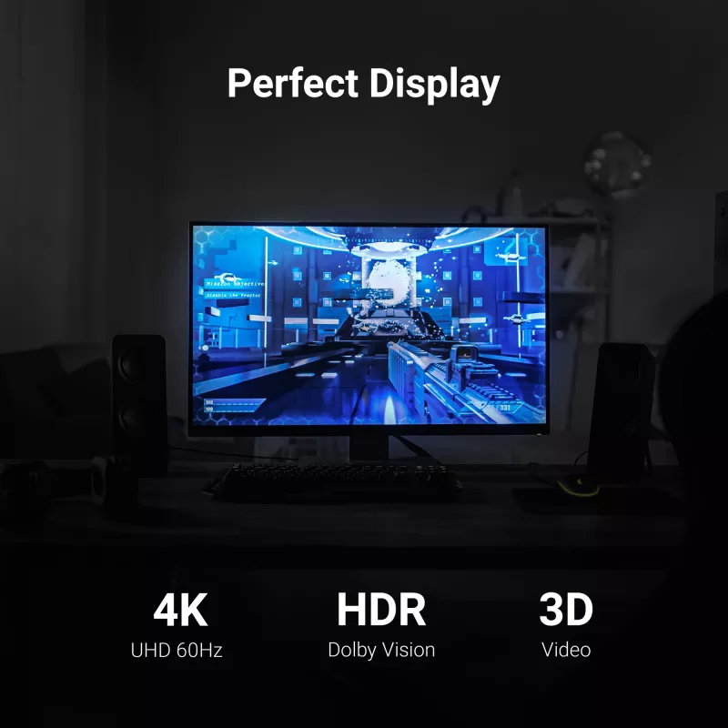 Καλώδιο HDMI Green Cell HDGC02 3 m HDMI Type-A (Standard) Μαύρο (HDGC02)
