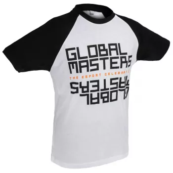 Global Masters T-Shirt GM Text - λευκό (L)