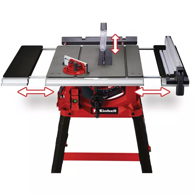 Einhell TC-TS 2225 U επιτραπέζιο δισκοπρίονο, 1800 W, δίσκος 254 mm, βάθος κοπής 80 mm, κόκκινο