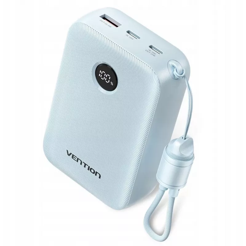 Powerbank Vention FKBL0-C 20000 mAh, 2x USB-C + 1x USB-A, Μπλε