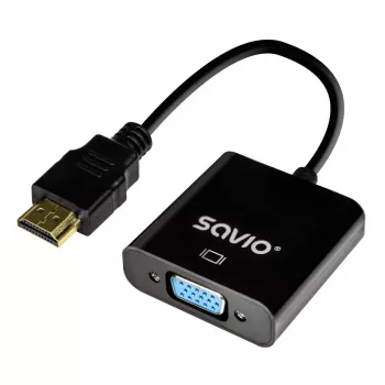 Savio Προσαρμογέας HDMI-VGA AK-75