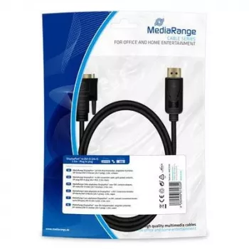 Προσαρμογέας καλωδίου βίντεο MediaRange MRCS199 2m DisplayPort DVI μαύρο
