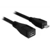 Καλώδιο USB DeLOCK 83248 USB 2.0 1m Micro-USB B μαύρο