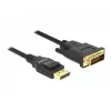DeLOCK - Καλώδιο βίντεο - Single Link - DisplayPort (M) σε DVI-D (M) - DisplayPort 1,2a - 2,0m - παθητικό - Μαύρο (85313)