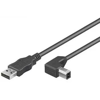 Microconnect USBAB3abgewinkelt Καλώδιο USB USB 2.0 3 m USB A USB B μαύρο