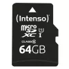Intenso Performance - Κάρτα flash (microSDXC με αντάπτορα SD) - 64GB - UHS-I U1 / Class10 - microSDXC UHS-I (3424490)