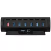 Streamplify HUB CTRL 7, 7x USB 3.0 Type-A, RGB, 12V, καλώδιο τροφοδοσίας EU – μαύρο