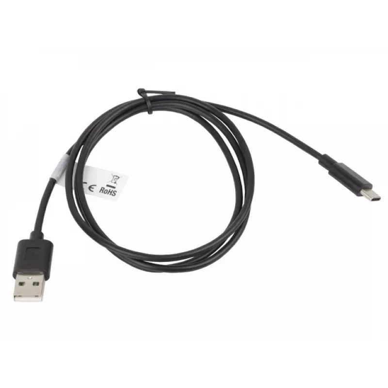 Καλώδιο Lanberg CA-USBO-10CC-0010-BK (USB 2.0 βύσμα - USB 2.0, USB, τύπου C βύσμα, 1m, Μαύρο) (CA-USBO-10CC-0010-BK)