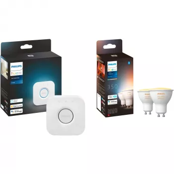 Διπλή συσκευασία λαμπτήρων LED GU10 με Hue Bridge – Philips Hue White Ambiance, αντικαθιστά 35W