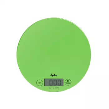 Ηλεκτρονική ζυγαριά κουζίνας JATA 722P πράσινη διαφανής τετράγωνη