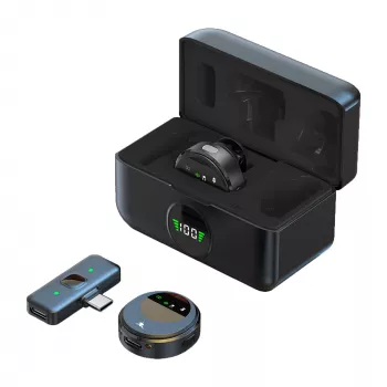 White Shark DSM-06 Tassa ασύρματο μικρόφωνο lavalier, USB-C, μαύρο