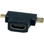 VALUE Προσαρμογέας HDMI με Ethernet - HDMI θηλυκό σε mini HDMI, micro HDMI αρσενικό
