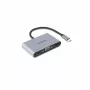 DICOTA D32064 Σταθμός σύνδεσης φορητών συσκευών Tablet/Smartphone/Laptop Ασημί