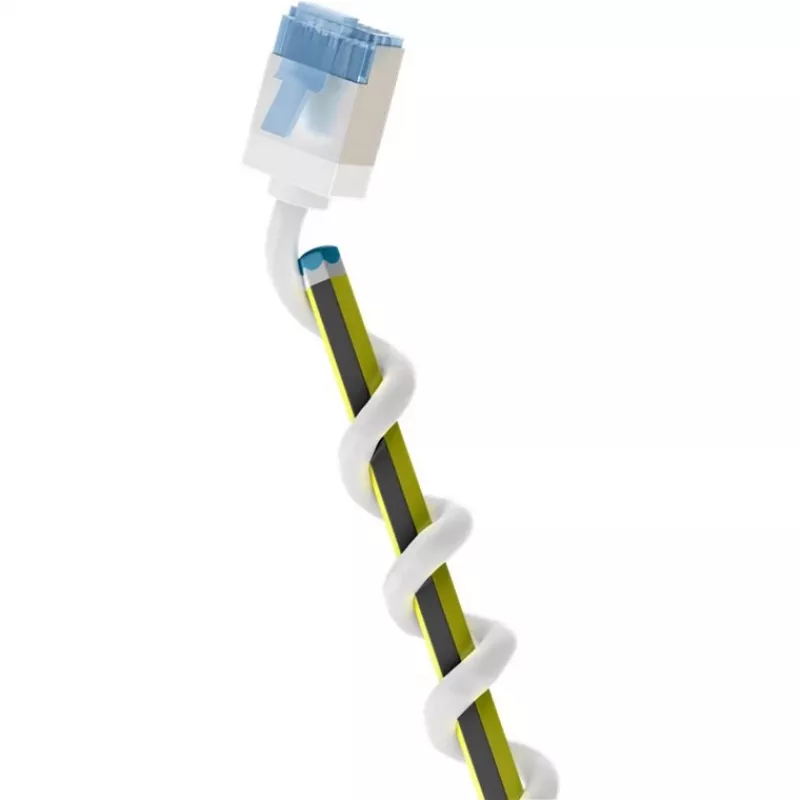 Goobay Ultra-Flexible CAT 6A καλώδιο patch λεπτό U/UTP λευκό - extra-short plug (74302)