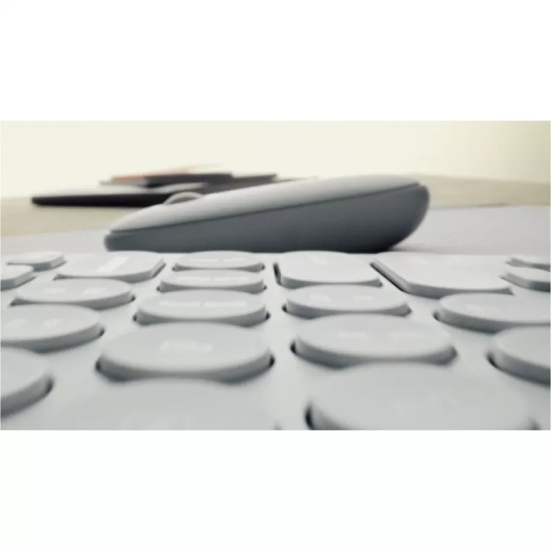 Logitech Pebble Keys 2 K380S Tonal White Γερμανικό BTN/ACENTRAL-419UNIVERSAL (920-011796)