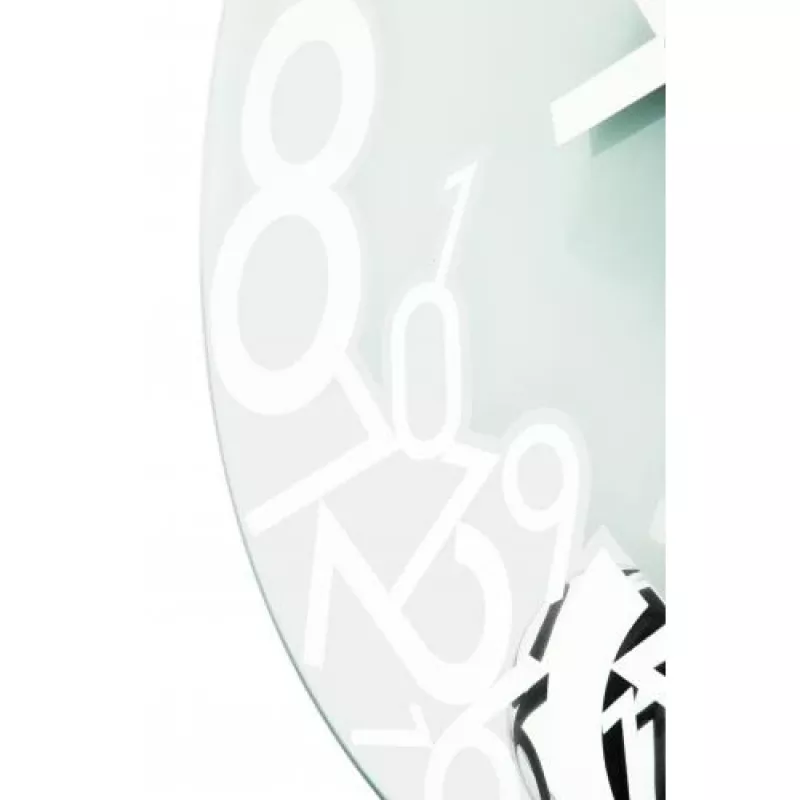 NeXtime ρολόι 8115 Dropped, Ø43 cm, επιτοίχιο, ασημί