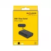 DeLOCK διακόπτης USB 2 PC σε 1 συσκευή 5 Gbps μαύρο