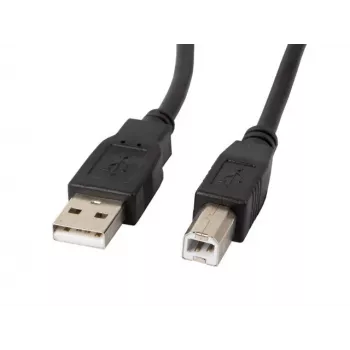 Καλώδιο Lanberg CA-USBA-11CC-0010-BK USB 1 m 2.0 USB B μαύρο