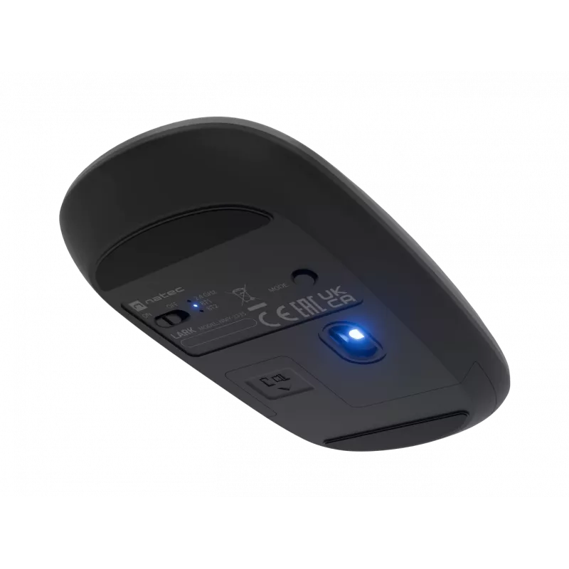 Natec Ποντίκι | Lark | Ασύρματο | 2,4 GHz, Bluetooth | Ανθρακί