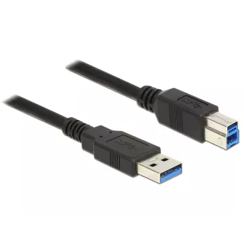 Καλώδιο USB DeLOCK 85066 USB 3.2 Gen 1 1m USB A USB B μαύρο