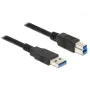 Καλώδιο USB DeLOCK 85066 USB 3.2 Gen 1 1m USB A USB B μαύρο