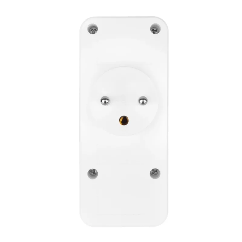Πολύπριζο MACLEAN MCE248 F/W — 3 πρίζες AC (1×16A, 2×6A) + 4×USB (2×A, 2×C PD 20W), βύσμα EU, λευκό