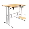 Maclean φορητό τραπέζι laptop, λευκό, 80x60cm, 50kg max, ρυθμιζόμενο ύψος 67-115cm, MC-124 W