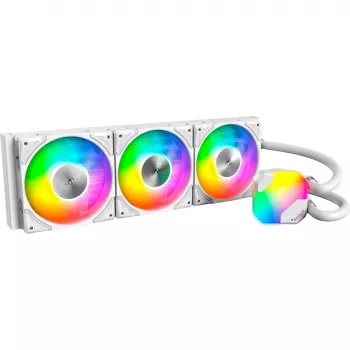 360mm Radiator Montech HyperFlow ARGB 360 White — ψυγείο υγρής ψύξης 360mm για PC