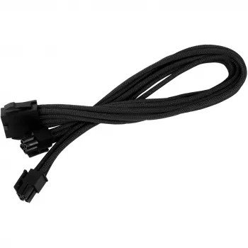 SilverStone SST-PP07-EPS8B καλώδιο προέκτασης από EPS 8 ακροδεκτών σε ATX/EPS 4+4 ακροδεκτών, 0,3 m, μαύρο