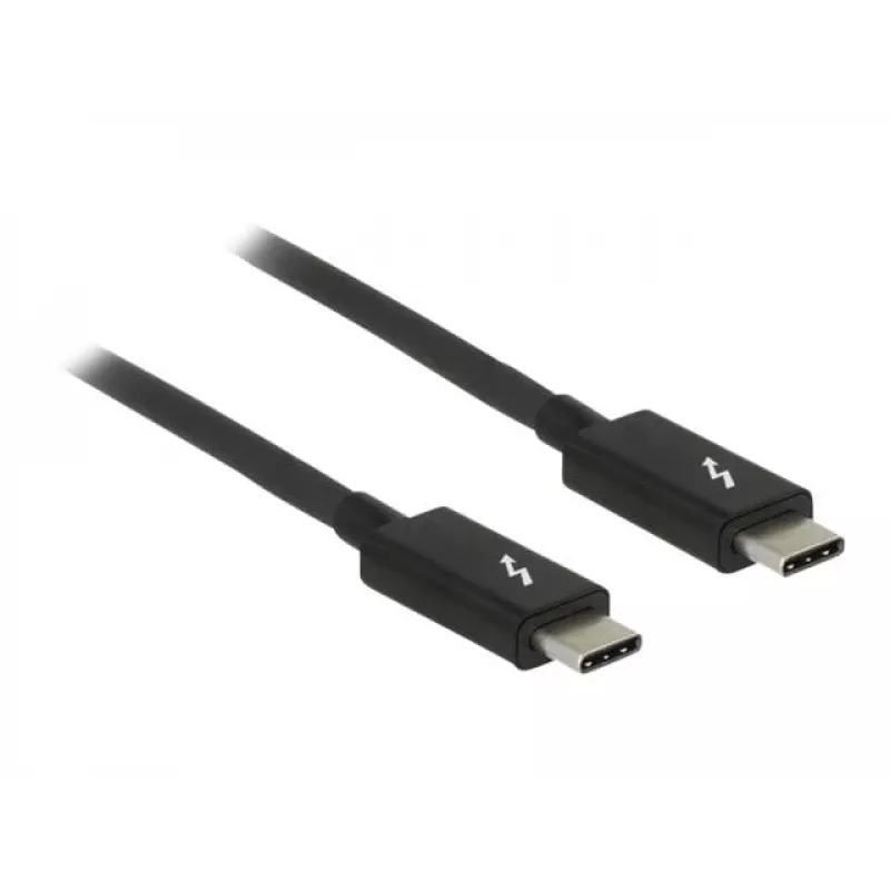Καλώδιο Thunderbolt DeLOCK 84845 1 m 20 Gbit/s μαύρο
