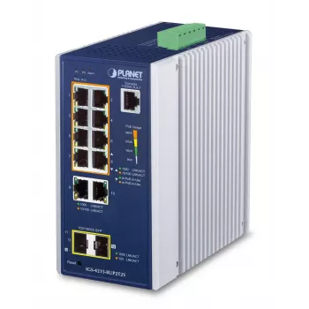 Διαχειριζόμενος διακόπτης PLANET IGS-4215-8UP2T2S L2/L4 Gigabit Ethernet PoE 10 θύρες