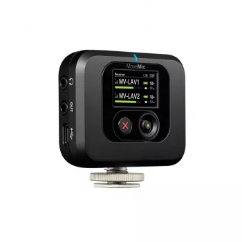 Shure MV-R-Z6 MoveMic ασύρματος δέκτης, στήριξη κάμερας (cold shoe)