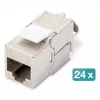 Αρθρωτό patch panel Digitus 24 θυρών DN-91410-24 RJ-45 Cat6a γκρι