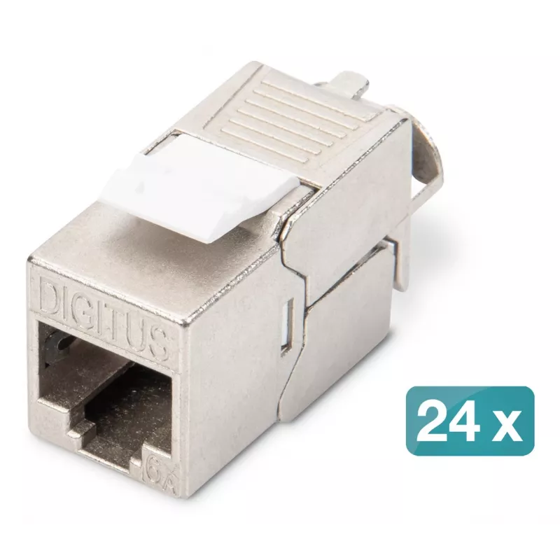 Αρθρωτό patch panel Digitus 24 θυρών DN-91410-24 RJ-45 Cat6a γκρι