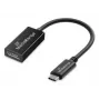 Μετατροπέας ήχου και εικόνας USB Type-C σε DisplayPort MediaRange MRCS235, καλώδιο 20 cm, Μαύρο