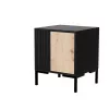 Κομοδίνο Cama Meble MERCI 44x40x52,5 cm, μαύρο και δρυς, MDF/μοριοσανίδα, συσκευασία 2 τεμ.